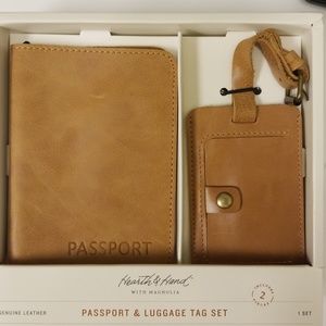 Passport & Luggage tag set